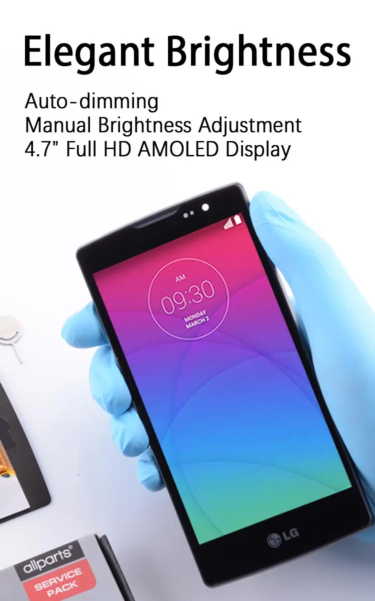 4.7" 3G 4G LTE тачскрин дисплей экран для LG Spirit сенсорный дисплей LCD с тачскрином в рамке замена запчасти H440 H442 H422 H440N C70 LG Spirit Черный