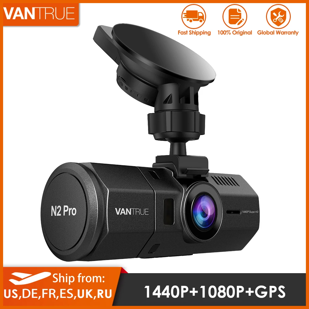 Vantrue N2 Pro автомобильный двойной видеорегистратор HD 1080P для автомобиля DVR камера 1440P
