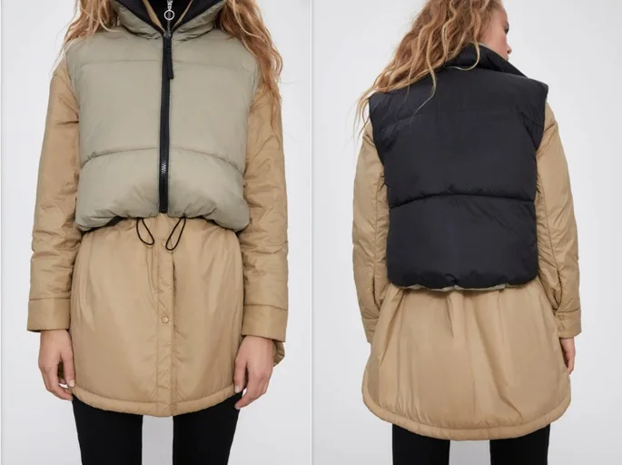 

2021 Autumn Winter Women Fashion Double-Sided Vest Coat Vintage Warm Sleeveless Waistcoat Female Casual Short Outwear Tops