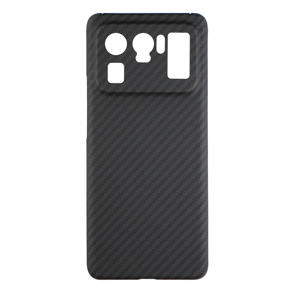 

Pure Carbon Fiber Aramid For xiaomi Mi 11 Ultra Case Ultra Thin Lens Protection Ultra-light Luxury Business High-end Phone Cover