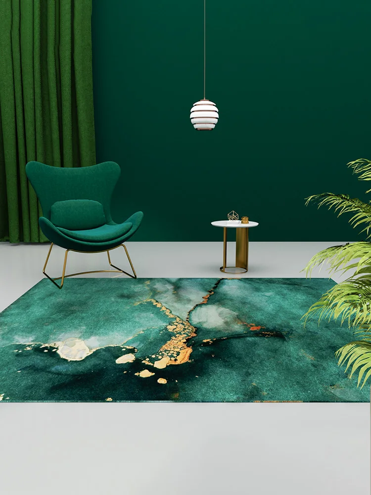 Домашний ковер для гостиной зеленые ковры скандинавские спальни мраморный