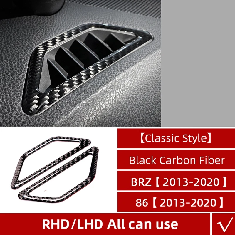 

Auto Interior Side Air Outlet Dashboard Conditioning Vent Covers Car Stickers for Subaru BRZ Toyota 86 2013-2020