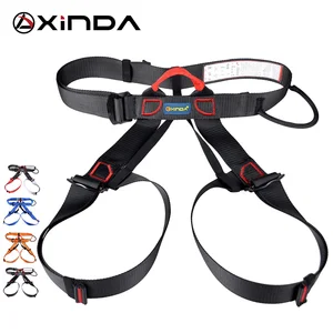 xinda professional outdoor sports safety belt rock climbing harness waist support half body harness aerial survival equipment free global shipping