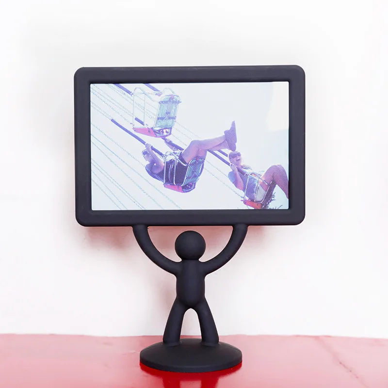 6 дюймов Оригинальная Фоторамка черный пластиковый постер стойка для дисплея