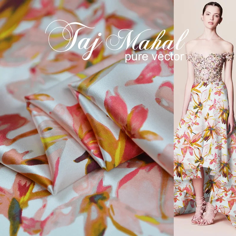 100 см * 107 мягкая лайкра шелк ткань Шармез текстиль для платья шарф Винтаж|Ткань| |