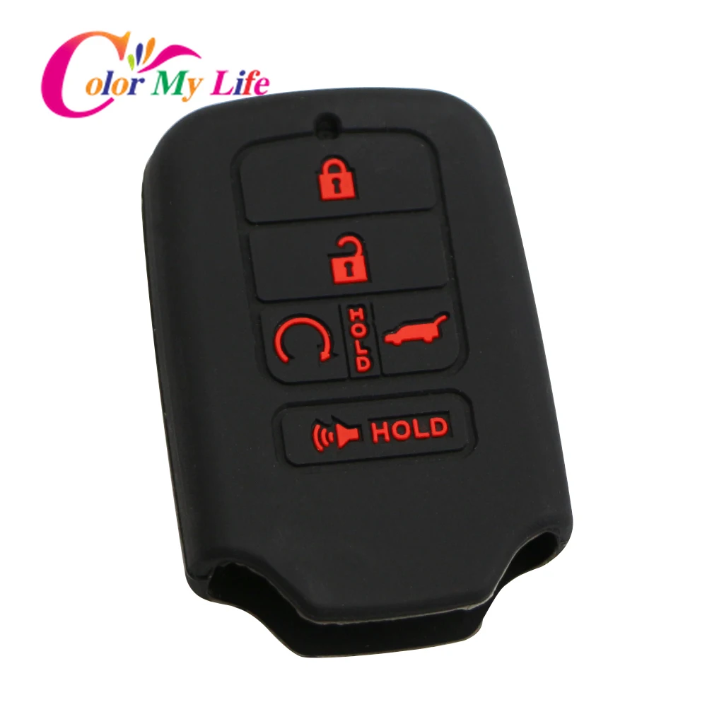 5-кнопочный силиконовый чехол для Honda Civic Accord Cr-v Pilot Crv 2015 2016 2017 2018 | Автомобили и