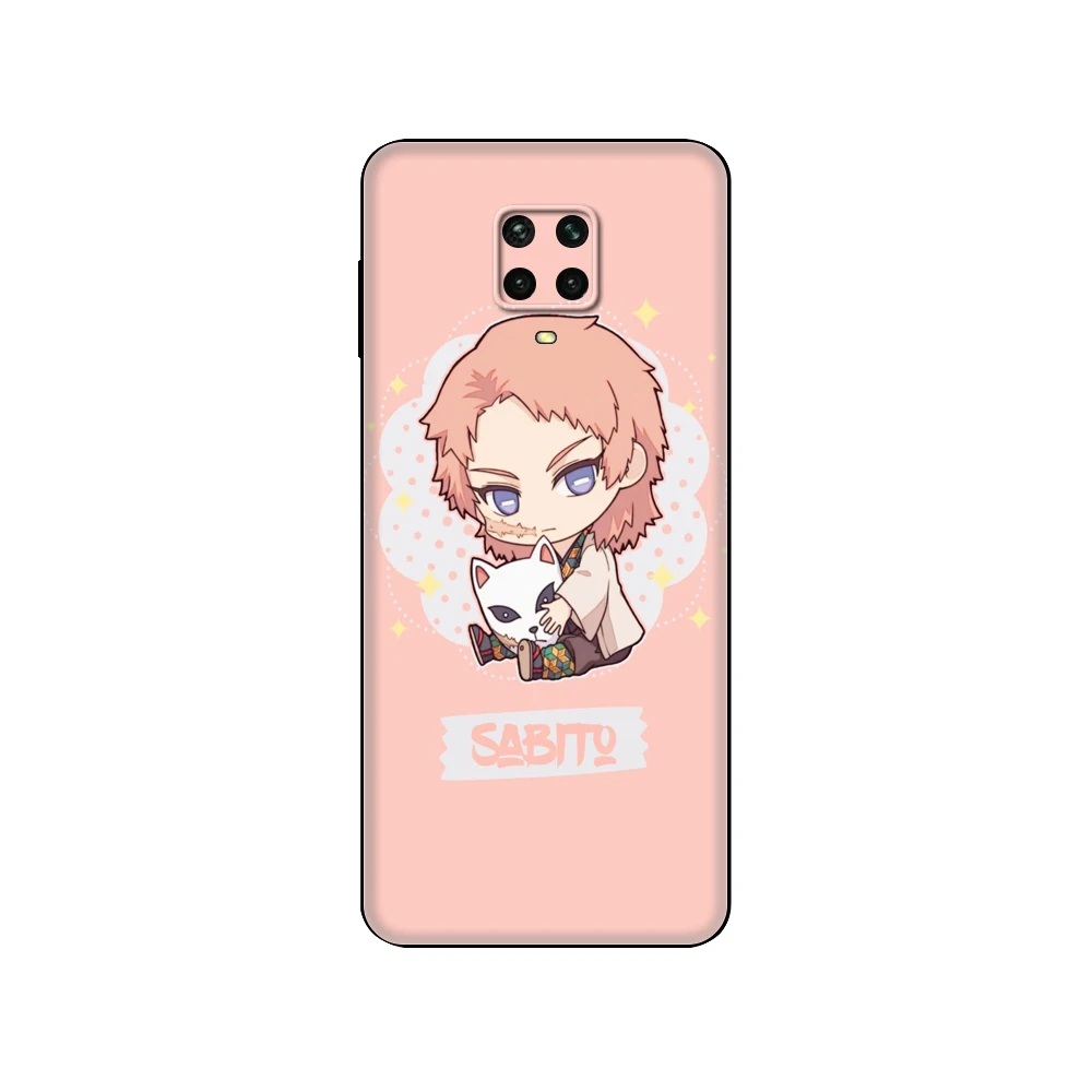 Черный чехол из ТПУ для Xiaomi Redmi 7A 8 8A 9 9A 9C Note 8T Pro T 9S Slayer Kimetsu No Yaiba