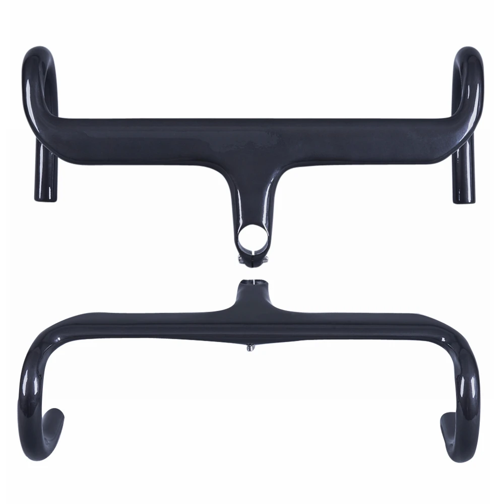 Глянцевая велосипедная Встраиваемая изогнутая планка из углеродного волокна 3K/UD