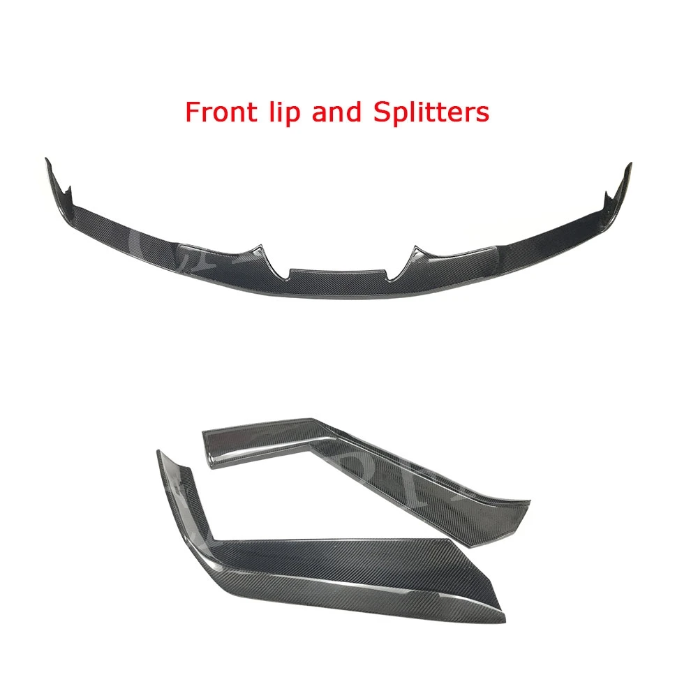 Front Lip Side Skirts Rear Diffuser Spoiler Bumper Trim for Ferrari 488 GTB Dry Carbon Fiber Body kit Exterior Decoration | Автомобили и