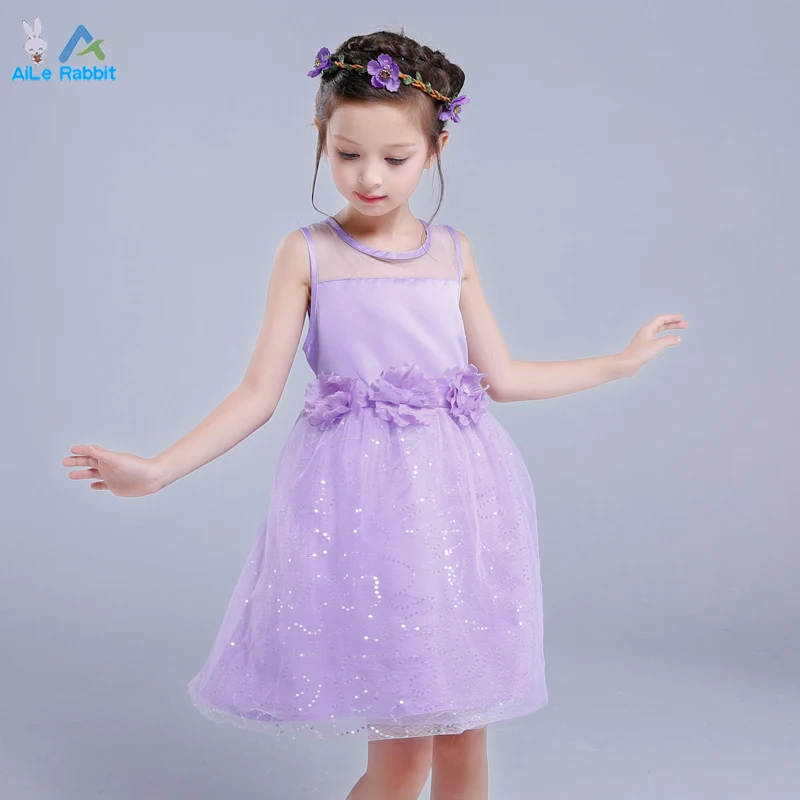 Детское платье с цветочным рисунком для маленьких девочек элегантное подружки