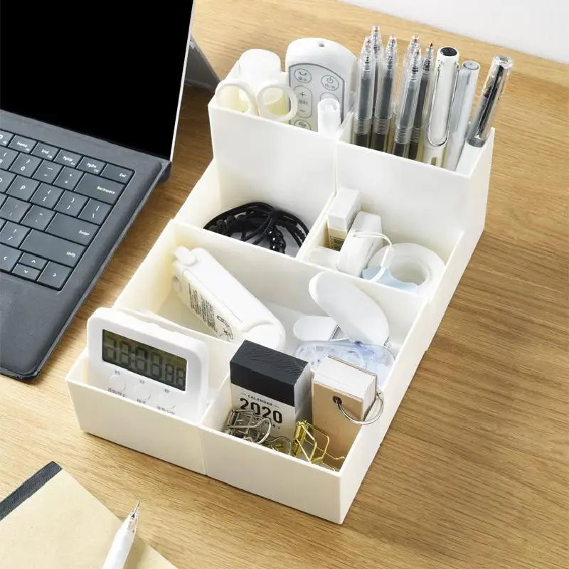 Сетчатая красная настольная коробка для хранения комод косметики