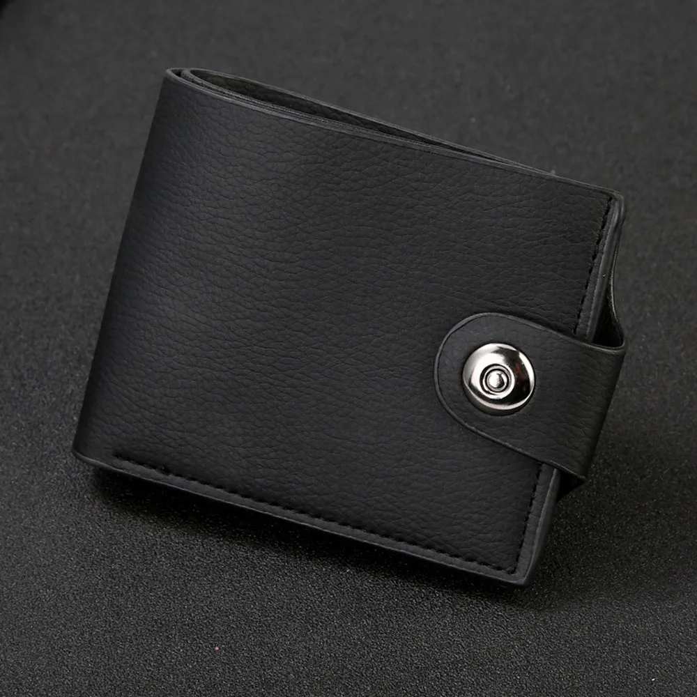 Модные Классические мужские кошельки кошелек с магнитной пряжкой и сумкой для