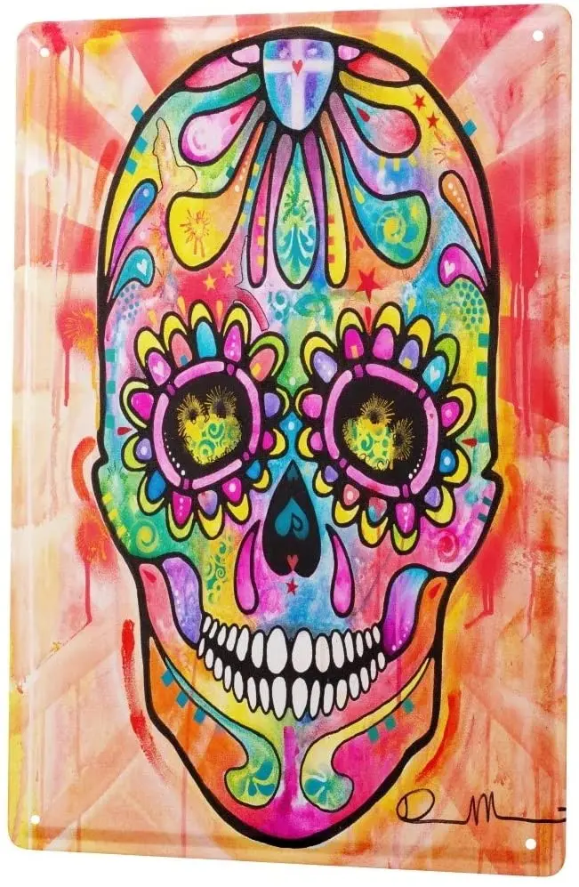 

SINCE 2004 Tin Sign Metal Plate Decorative Sign Home Decor Plaques Fun Ravtive Skull and Crossbones