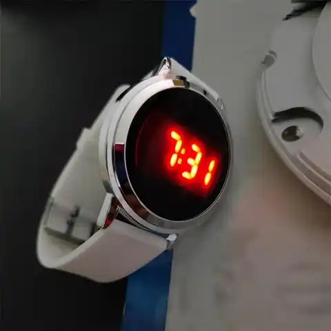 Модные мужские часы для пар, простые светодиодные электронные часы с сенсорным экраном, цифровые наручные часы для бизнеса