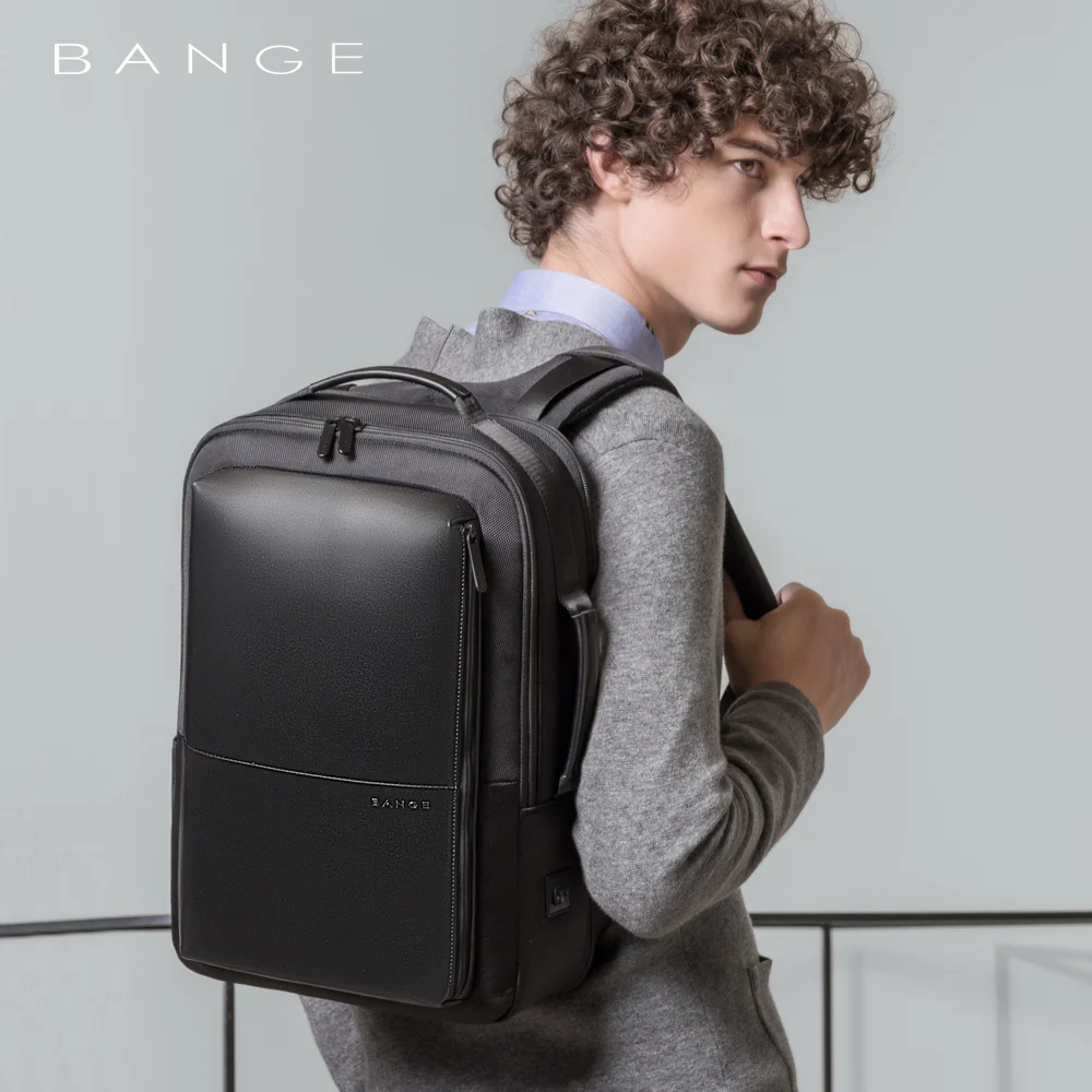 bange professional men business backpack waterproof travel backpack 15 6laptop backpack school bag office men backpack free global shipping