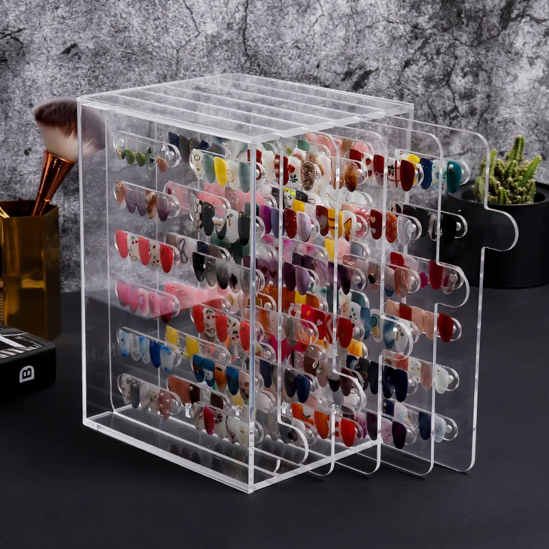 Ложные кончики для ногтей демонстрационная подставка дизайна прозрачный