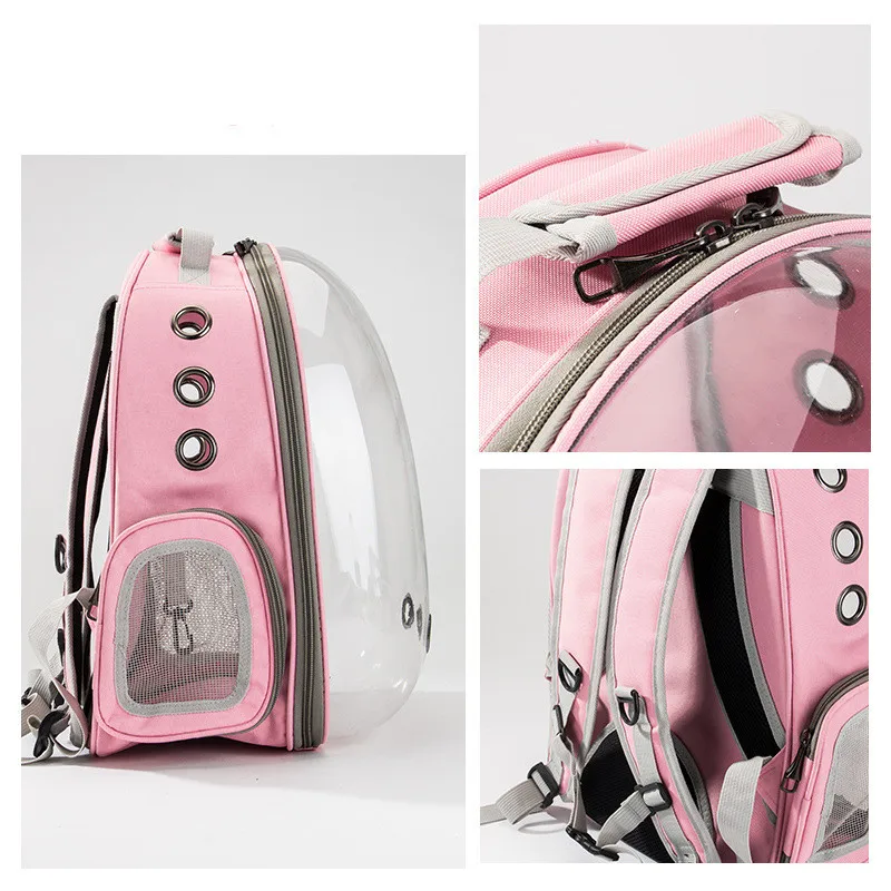 

Portable Cat Carrier Bags Breathable Cat Bag Outdoor Travel Cat Backpack For Small Medium Cat Dog Transparent Bag Carrying Cage