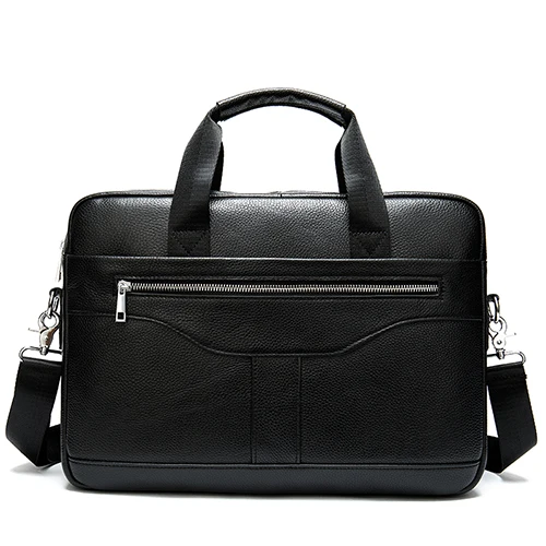 8824A2Black Мужские портфели из натуральной кожи, мужские деловые портфели, Кожаные мужские сумки для ноутбука, сумка для компьютера, мужская сумка aktentasche leder herren - Цвет: 8824A2Black
