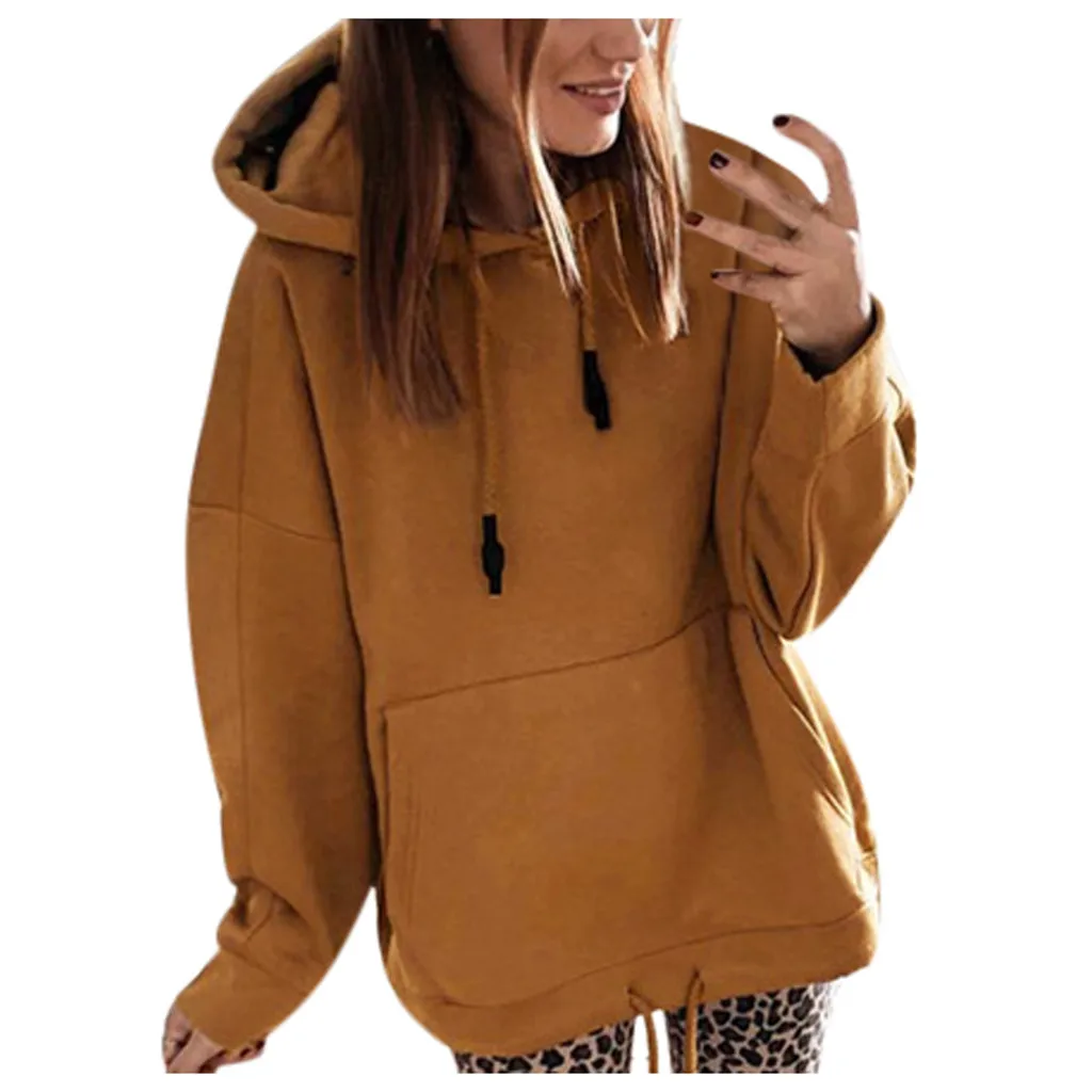 Толстовка большого размера для пар Корейская однотонная толстовка с капюшоном и