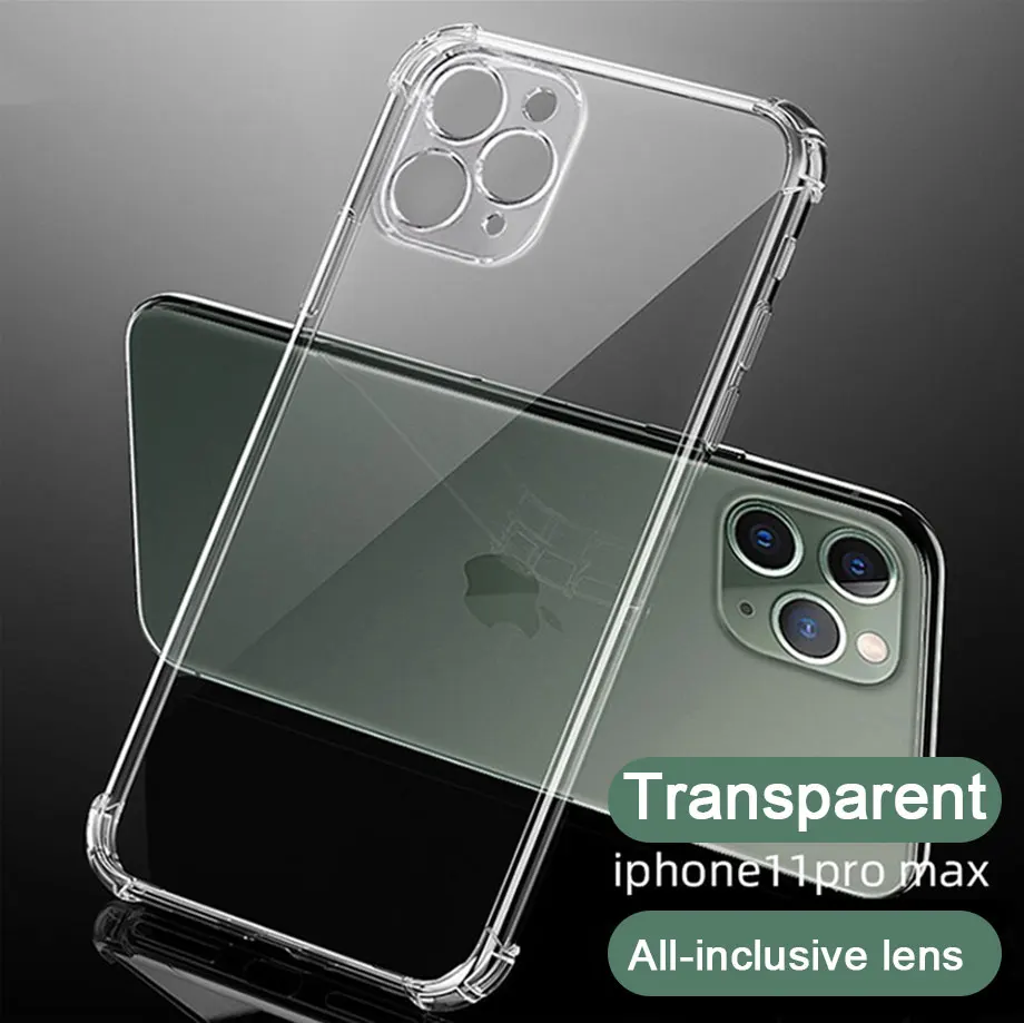 11 cases Thick Shockproof Silicone Phone Case For iPhone 13 12 11 Pro Xs Max lens Protection Case on iPhone X Xr 6s 7 8 Plus case Cover cheap iphone xr cases