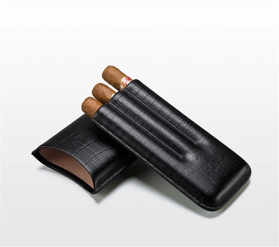 Новый COHIBA коровья кожа 3 сигары дорожная сумка для переноски Чехол с рисунком