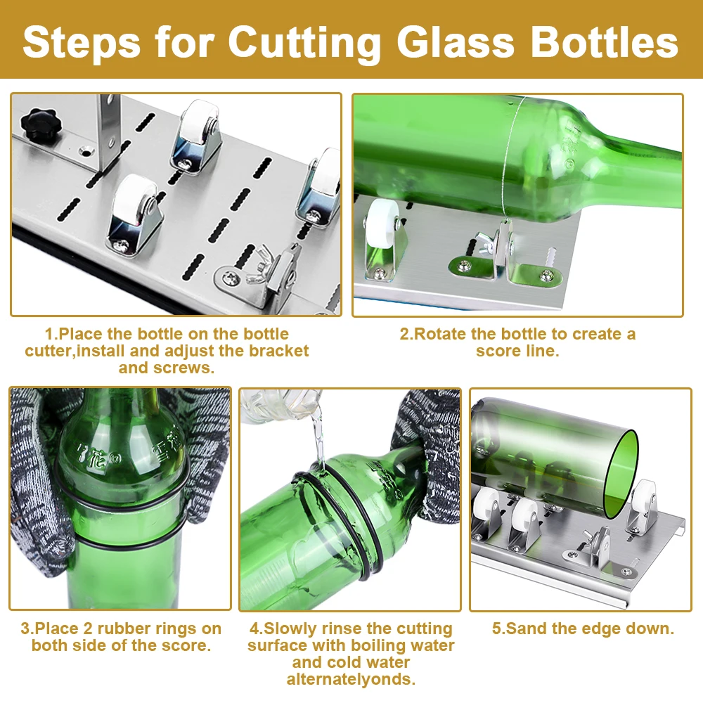 10 шт. стеклянная бутылка резак машина для резки алкоголь виски шампанское вино