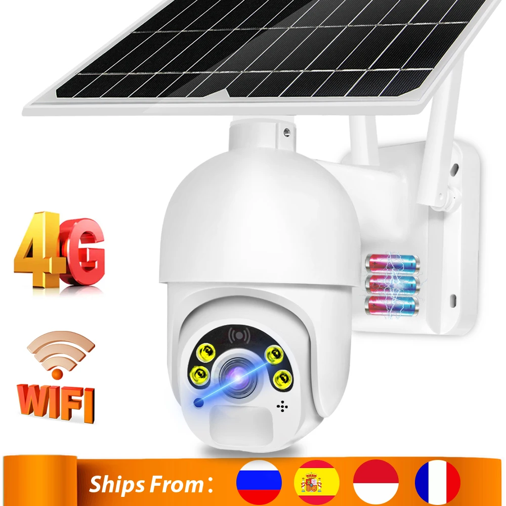 Беспроводная IP камера с SIM картой 4G 1080P PTZ Wi Fi|Камеры видеонаблюдения| |