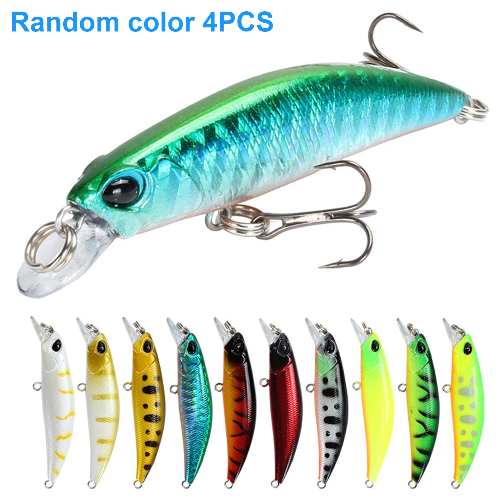 

Fishing Lures Baits Saltwater Swimbaits 3D Realistic Simulation Lures Lifelike Bright Colors Slowly Sinking Freshwater Jerkbaits
