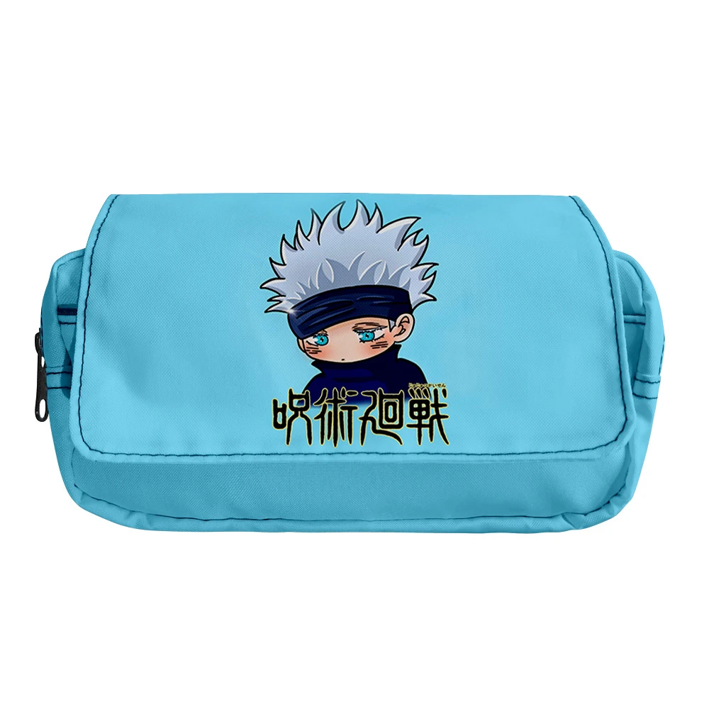 

2021 3D Anime Jujutsu Kaisen Pencil Case Make-Up Bag Cosmetic Bag Stationery Box Students School Pen Pencile Pouch Bags Gift