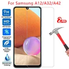 Защитный экран из закаленного стекла для samsung a12, a32, a42, чехол для galaxy a 12, 32, 42, 12a, 32a, 42a, защитный чехол для телефона