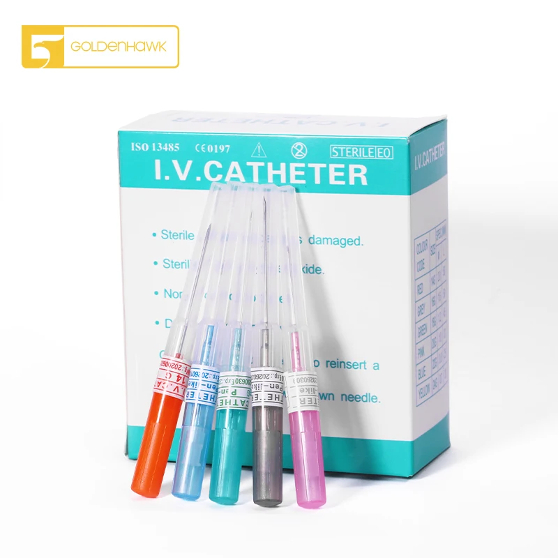 

GOLDENHAWK 50pcs Sterilized Disposable Body Piercing Needles Bulk 14G 16G 18G 20G 22G Ear Nose Medical Catheter Piercing Needles