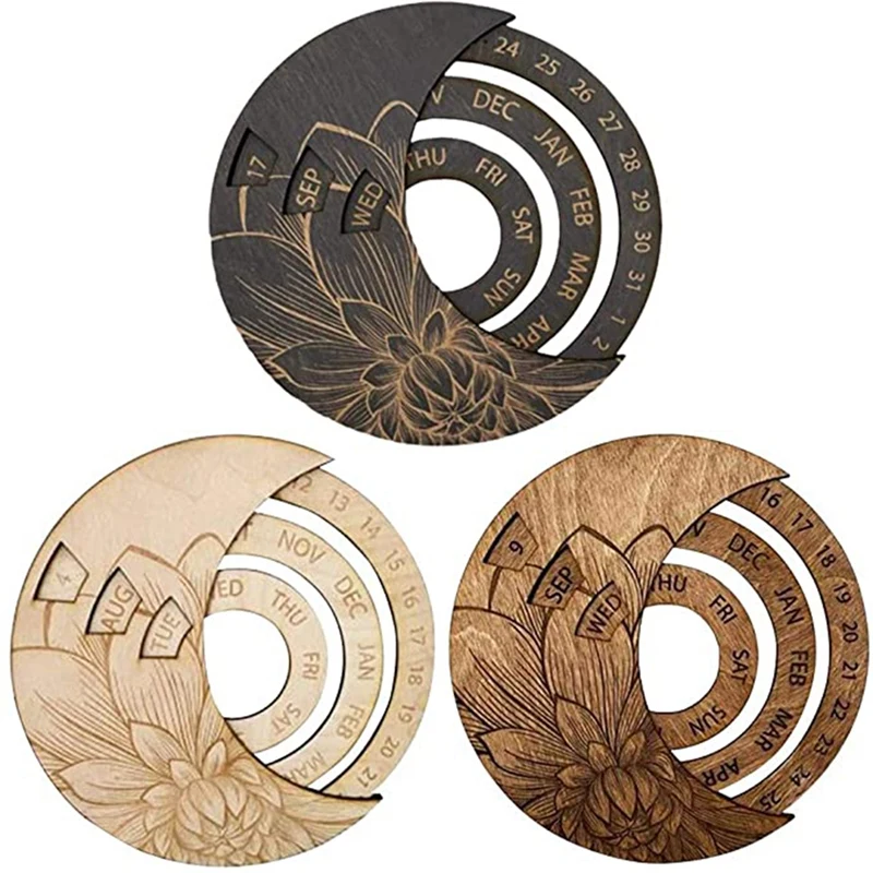 

Настенный календарь, вечный календарь 2021, деревянный настенный календарь, регулируемый календарь, подходит для дома, офиса, школы