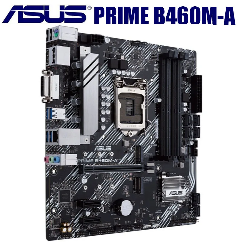 Günstig ASUS PRIME B460M-A LGA 1200 Motherboard 10th Generation Core/Pentium/Celeron DDR4 128GB PCI-E 3,0 M.2 Desktop PC Micro ATX Neue