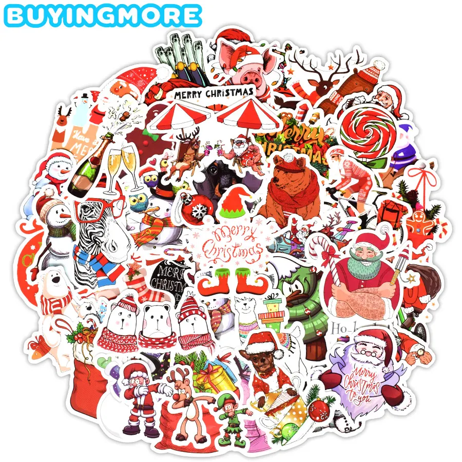 50 шт. новогодние наклейки на носки для детей | Игрушки и хобби