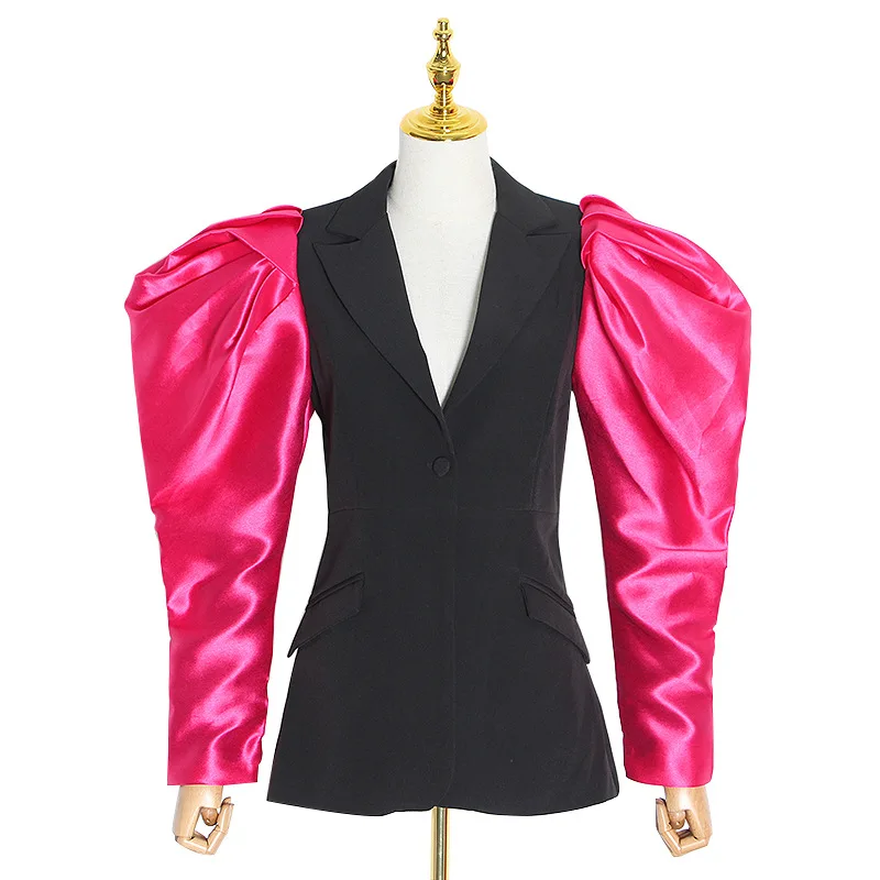 

Small crowd design autumn new fashion suit collar row design three-dimensional wool small suit jacket