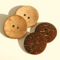 10 pcs wooden buttons natural coconut buttons for clothing decorative suitable windbreaker sewing every texture is unique