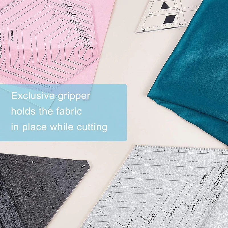 

5 Size Acrylic Quilting Ruler Patchwork Ruler Sewing Handmade Drawing Tool Set Patchwork Sewing Cutting Craft Ruler