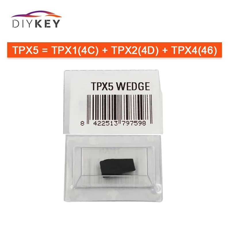 Автомобильный ключ DIYKEY чип TPX5 3 в 1 для JMA Керамический чип-транспондер чип-кланер =
