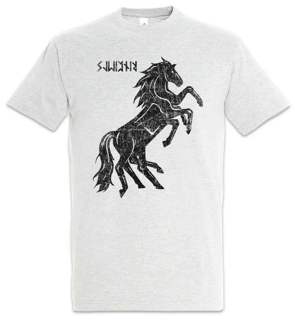 

Sleipnir Thor Odin God Horse Viking Valhalla T-Shirt. Summer Cotton Short Sleeve O-Neck Mens T Shirt New S-3XL