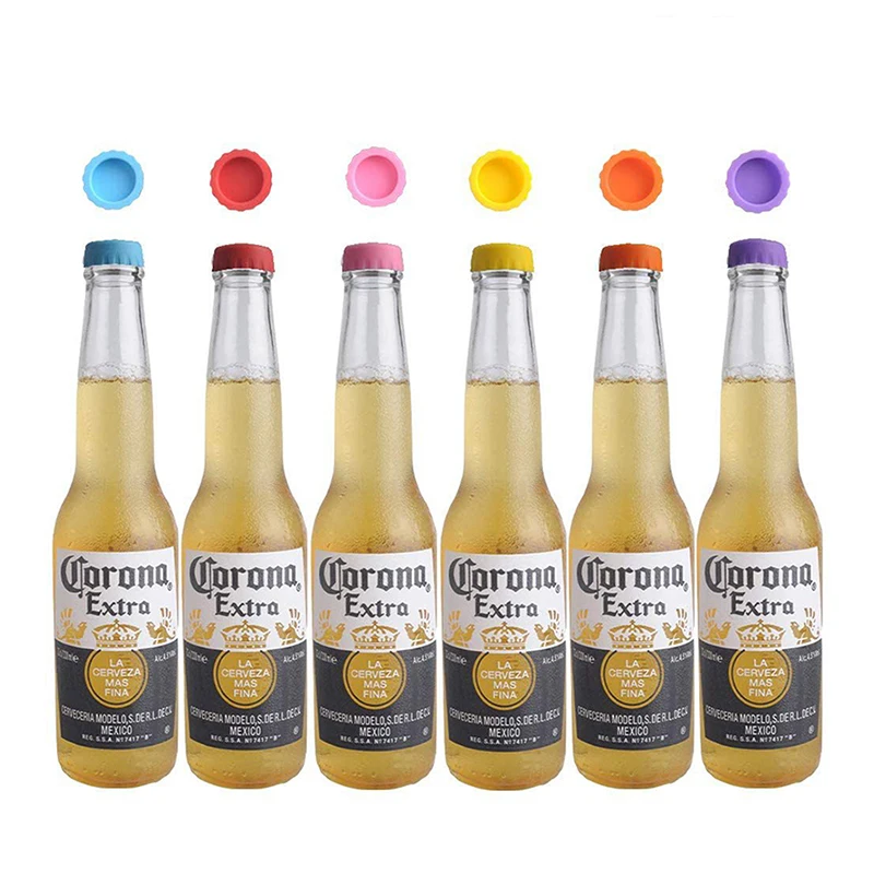 

12PCS Wine bottle cap Silicone wine bottle caps, beer bottle caps, reusable round silicone bottle caps, kitchen gadgets