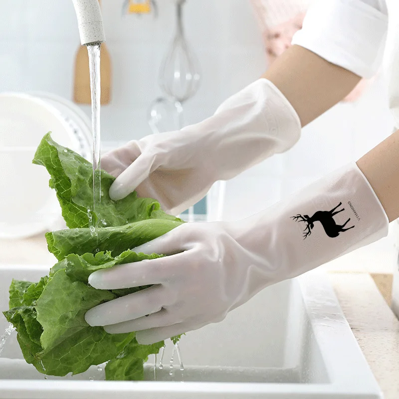 

Для мытья посуда уборки перчатки не ломаются, водонепроницаемые резиновые латексные перчатки, прочные кухонные перчатки для уборки окон, р...
