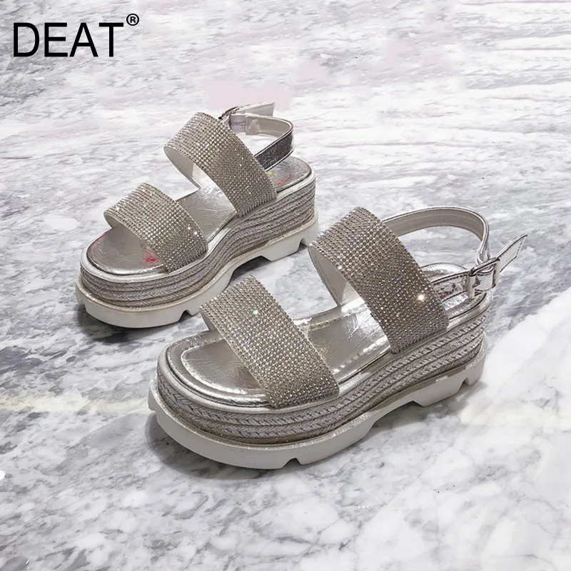 DEAT/Новинка 2020 года Сезон весна лето Женские босоножки из искусственной кожи на