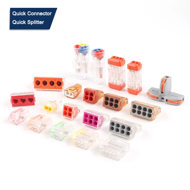 5 шт. Универсальный Компактный соединитель проводов быстроразъемный клеммный