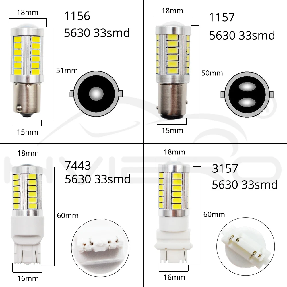 Белый красный 1156 BA15S 1157 BAY15D H4 H7 P21 5 Вт 33SMD 5730 СВЕТОДИОДНЫЙ Автомобильный тормозной светильник, задние лампы, сигнал поворота, автомобильные задние лампы заднего хода DRL