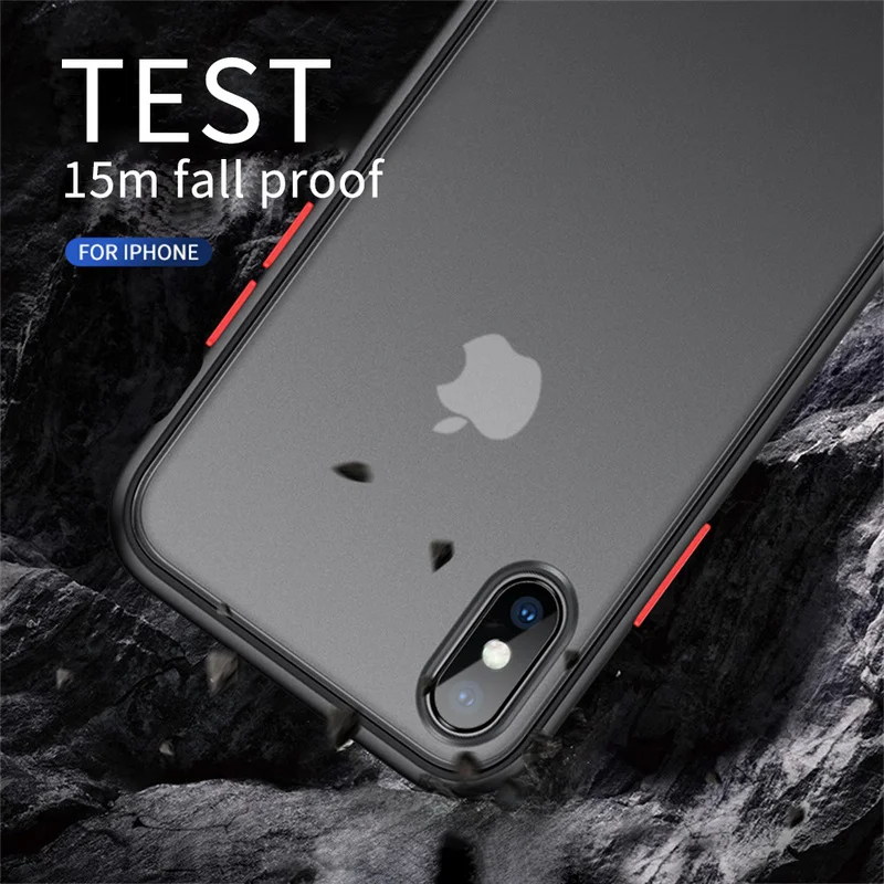 UPaitou Матовый Жесткий Чехол для iPhone SE 2020 11 Pro X XR XS Max 8 7 7G 6 6s Plus Прозрачный Роскошный
