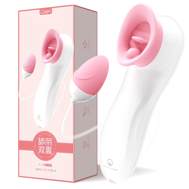 7 скоростной вагинальный вибратор для женщин лижущий язык на присосках клитора