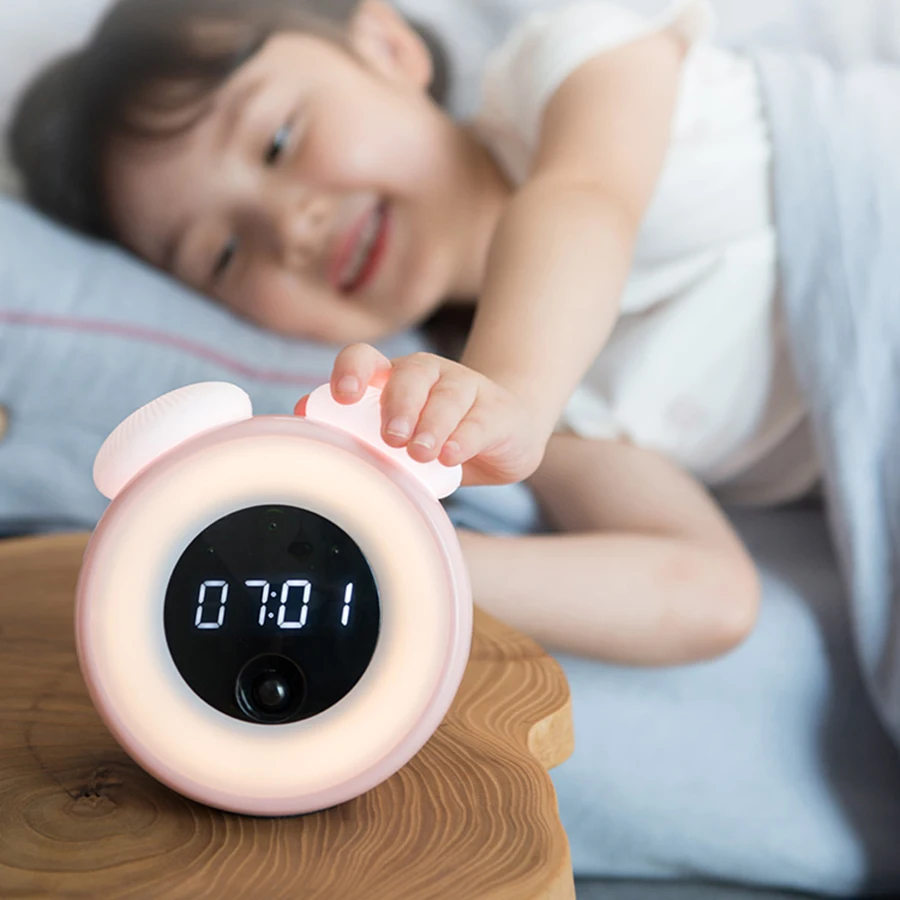 Светодиодные настольные часы Reveil многофункциональные с меняющим цвет