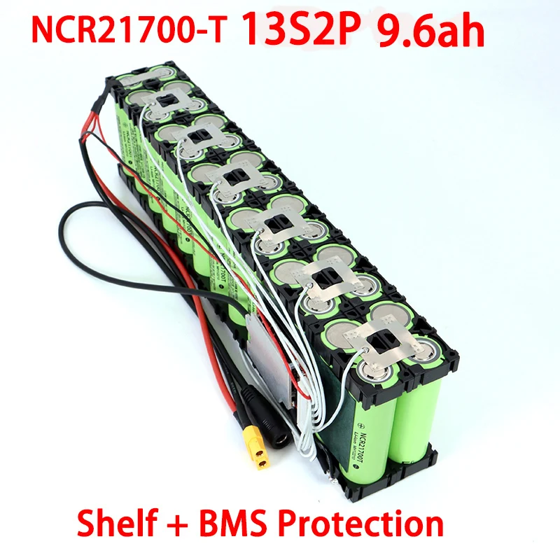 

21700 48V 9.6AH NCR21700T 13S2P High power 750W Electric Bike Battery E-bike Battery 54.2V 9600mAh Lithium Battery with 50A BMS