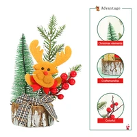 desktop mini christmas tree decor home office table top glowing tree ornament holiday decoration