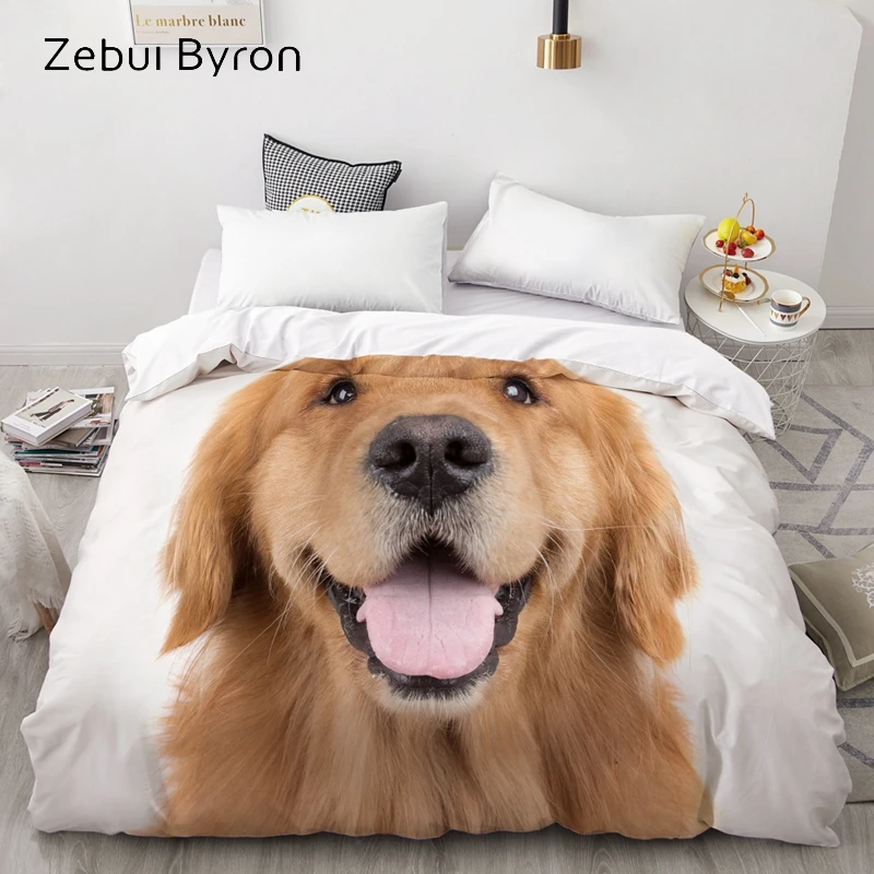 3d duvet covercomforterquiltblanket case doublequeenkingbedding custom220x240200x200animal pet lazy catdrop ship free global shipping